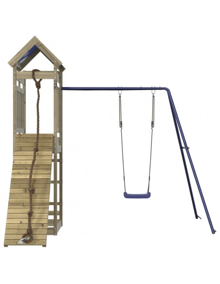 Set da Gioco da Esterno in Legno di Pino Impregnato