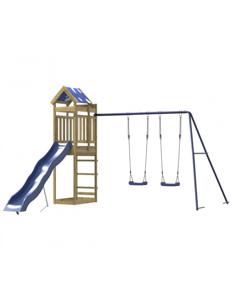 Set da Gioco da Esterno in Legno di Pino Impregnato