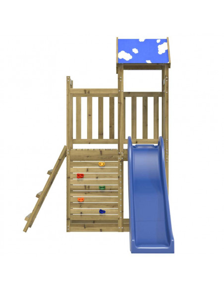 Set da Gioco da Esterno in Legno di Pino Impregnato