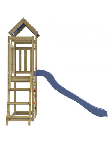 Set da Gioco da Esterno in Legno di Pino Impregnato