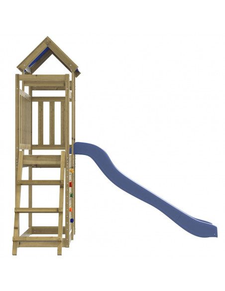 Set da Gioco da Esterno in Legno di Pino Impregnato