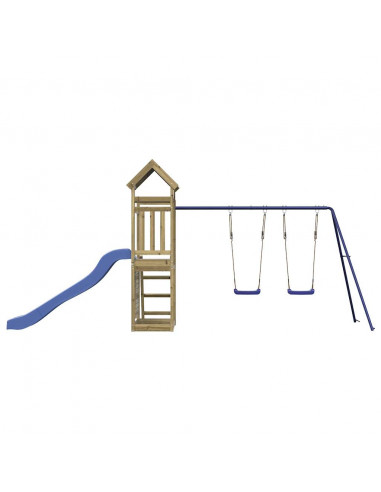 Set da Gioco da Esterno in Legno di Pino Impregnato