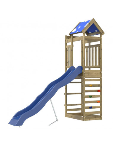 Set da Gioco da Esterno in Legno di Pino Impregnato