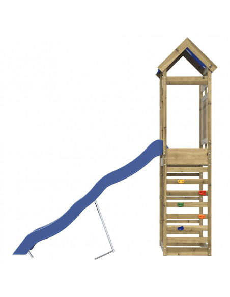 Set da Gioco da Esterno in Legno di Pino Impregnato