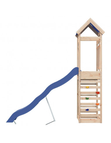 Set da Gioco da Esterno in Legno Massello di Pino