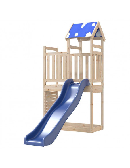 Set da Gioco da Esterno in Legno Massello di Pino