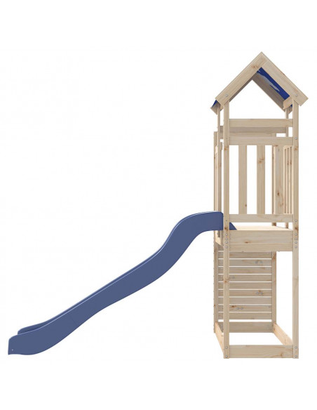 Set da Gioco da Esterno in Legno Massello di Pino