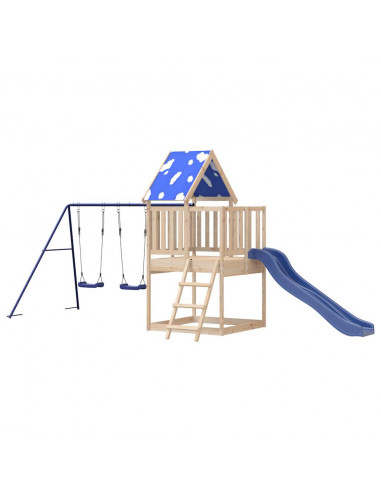 Set da Gioco da Esterno in Legno Massello di Pino