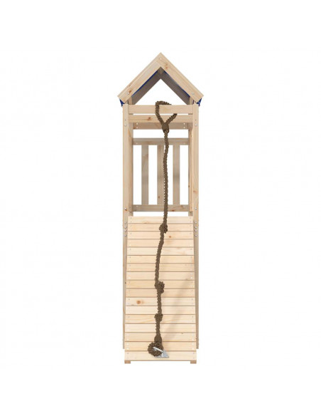 Set da Gioco da Esterno in Legno Massello di Pino