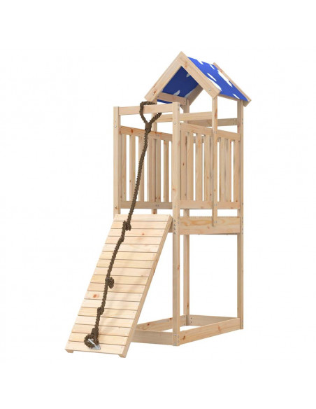 Set da Gioco da Esterno in Legno Massello di Pino