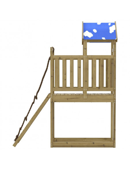 Set da Gioco da Esterno in Legno di Pino Impregnato