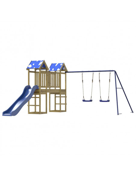 Set da Gioco da Esterno in Legno di Pino Impregnato