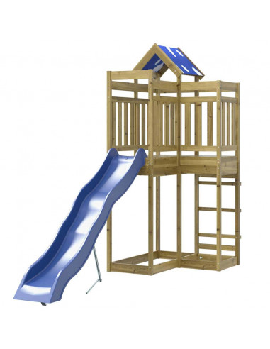 Set da Gioco da Esterno in Legno di Pino Impregnato