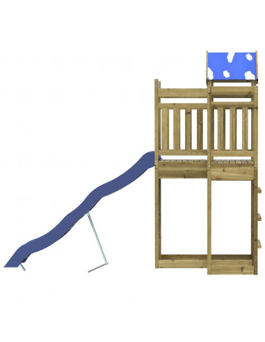 Set da Gioco da Esterno in Legno di Pino Impregnato