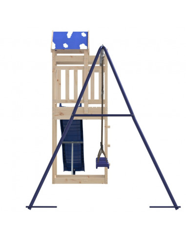 Set da Gioco da Esterno in Legno Massello di Pino