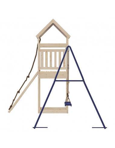 Set da Gioco da Esterno in Legno Massello di Pino