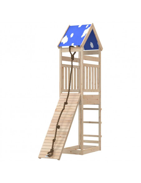 Set da Gioco da Esterno in Legno Massello di Pino