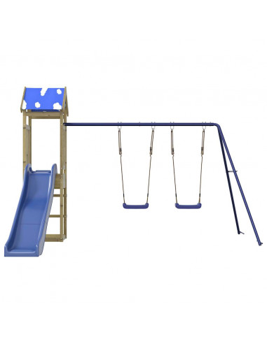 Set da Gioco da Esterno in Legno di Pino Impregnato