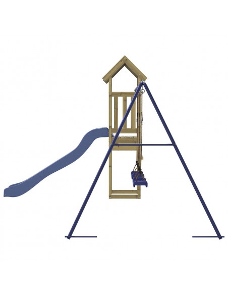 Set da Gioco da Esterno in Legno di Pino Impregnato