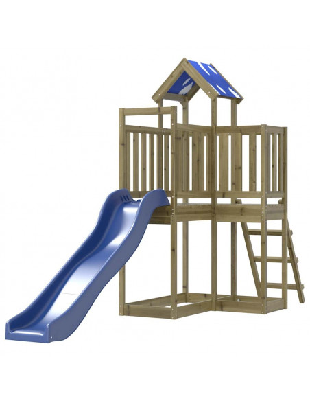 Set da Gioco da Esterno in Legno di Pino Impregnato