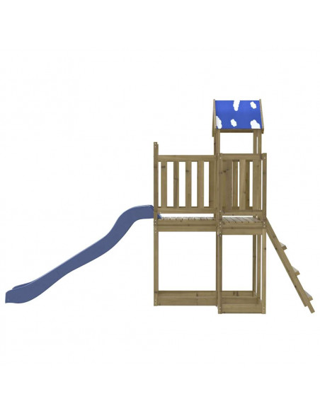 Set da Gioco da Esterno in Legno di Pino Impregnato