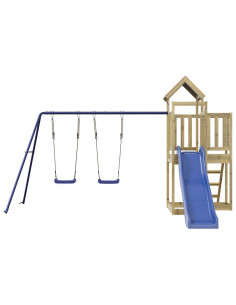 Set da Gioco da Esterno in Legno di Pino Impregnato 2