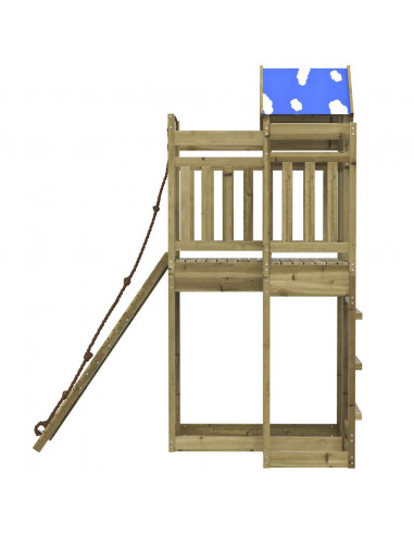 Set da Gioco da Esterno in Legno di Pino Impregnato