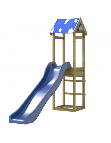 Set da Gioco da Esterno in Legno di Pino Impregnato