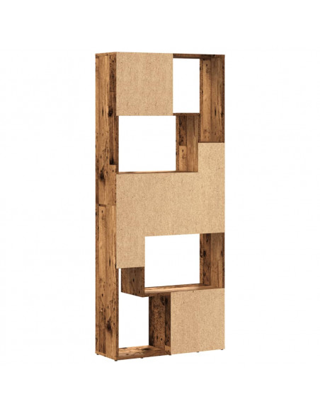 Libreria Legno Antico 67x24x161 cm in Truciolato
