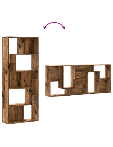 Libreria Legno Antico 67x24x161 cm in Truciolato