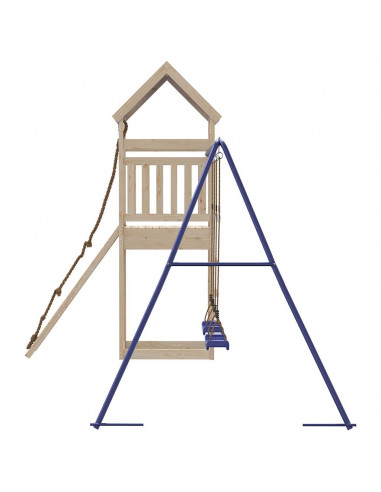 Set da Gioco da Esterno in Legno Massello di Pino