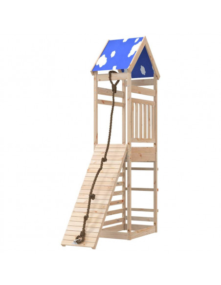 Set da Gioco da Esterno in Legno Massello di Pino