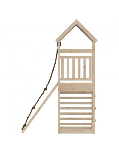 Set da Gioco da Esterno in Legno Massello di Pino