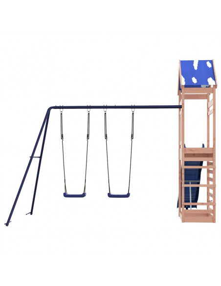 Set da Gioco da Esterno in Legno Massello di Douglas