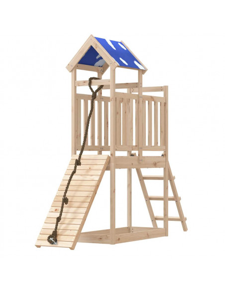 Set da Gioco da Esterno in Legno Massello di Pino