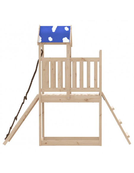 Set da Gioco da Esterno in Legno Massello di Pino