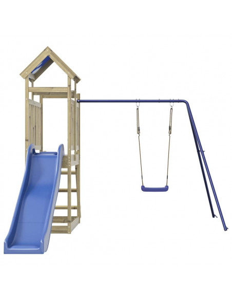 Set da Gioco da Esterno in Legno di Pino Impregnato