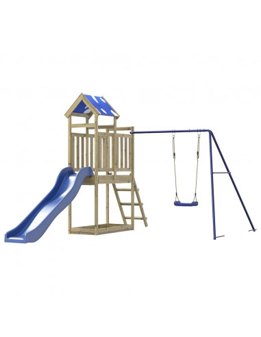 Set da Gioco da Esterno in Legno di Pino Impregnato