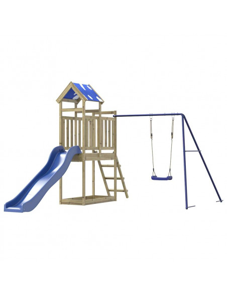 Set da Gioco da Esterno in Legno di Pino Impregnato