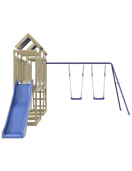 Set da Gioco da Esterno in Legno di Pino Impregnato