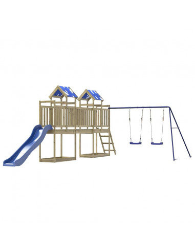 Set da Gioco da Esterno in Legno di Pino Impregnato