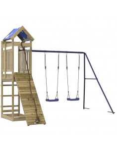 Set da Gioco da Esterno in Legno di Pino Impregnato 2