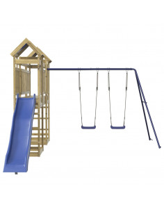 Set da Gioco da Esterno in Legno di Pino Impregnato 2