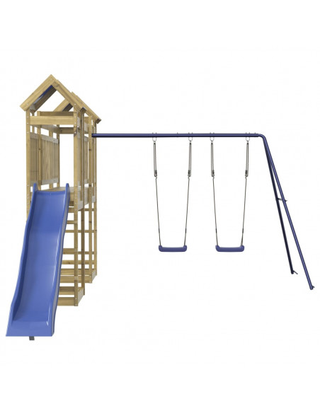 Set da Gioco da Esterno in Legno di Pino Impregnato