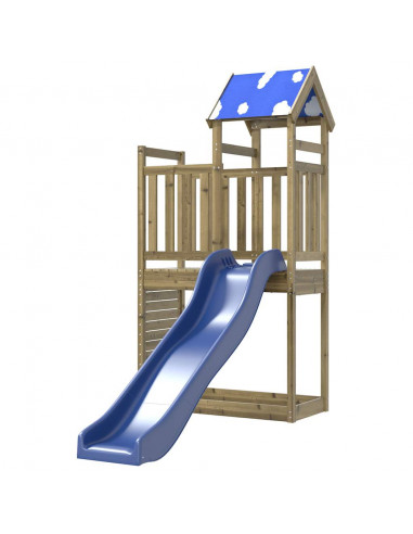 Set da Gioco da Esterno in Legno di Pino Impregnato