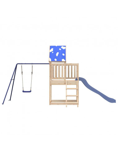 Set da Gioco da Esterno in Legno Massello di Pino