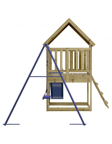 Set da Gioco da Esterno in Legno di Pino Impregnato