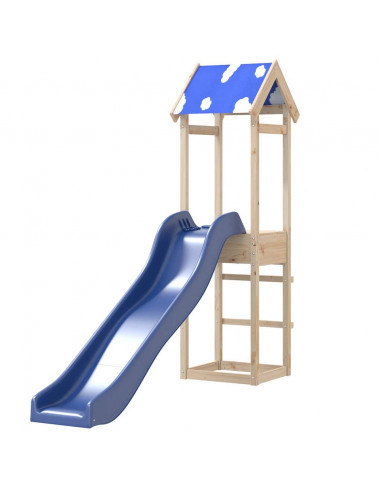 Set da Gioco da Esterno in Legno Massello di Pino