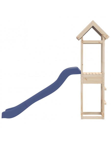 Set da Gioco da Esterno in Legno Massello di Pino