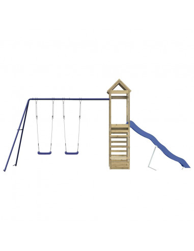 Set da Gioco da Esterno in Legno di Pino Impregnato